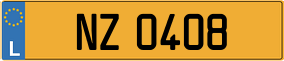 Trailer License Plate